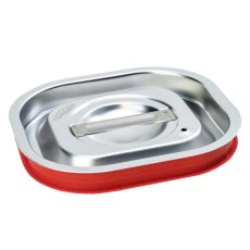 TOMGAST Víko se silikonovým těsněním na gastronádoby Standard bez úchytů GN 1/6