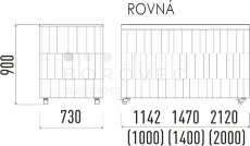 Enofrigo neutrální pracovní modul rovný 2000 NE