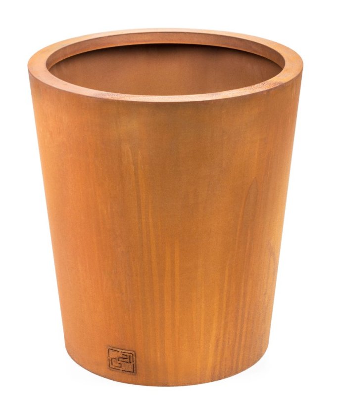 Květináč G21 Corten Round, 45 x 50 x 45 cm