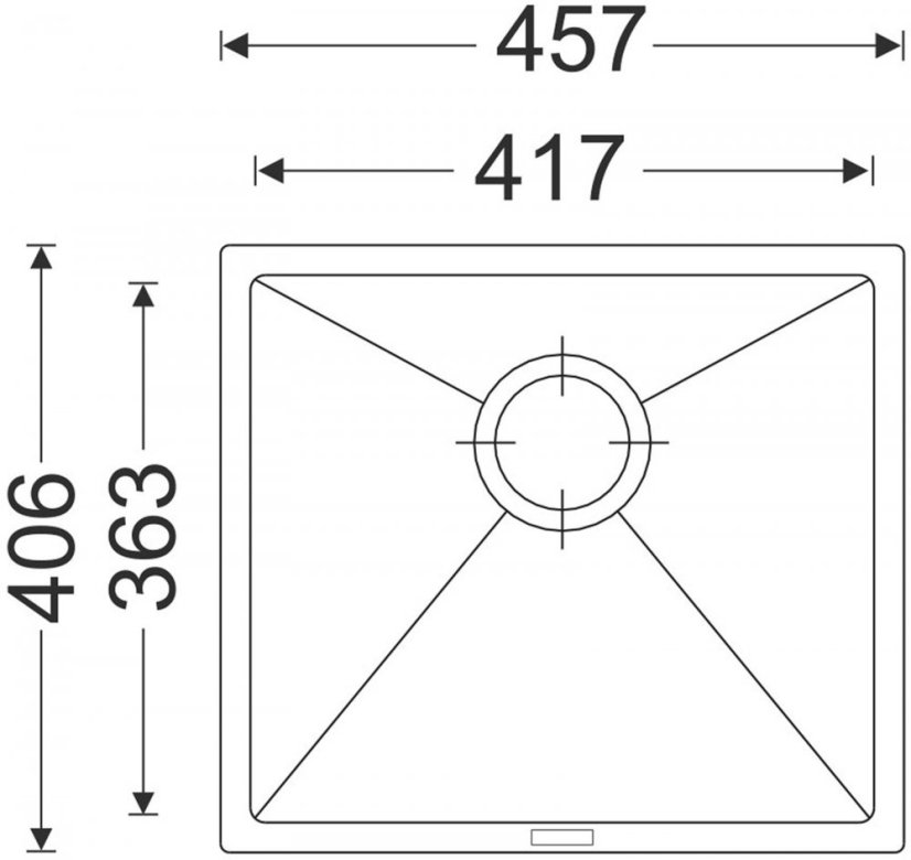 Sinks FRAME 457 Milk