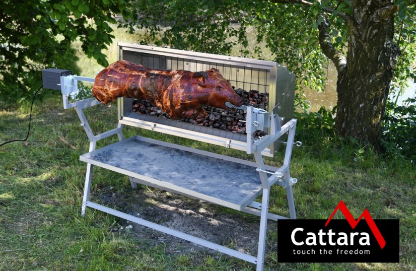 Cattara Gril PIGLET s elektrickým rožněm