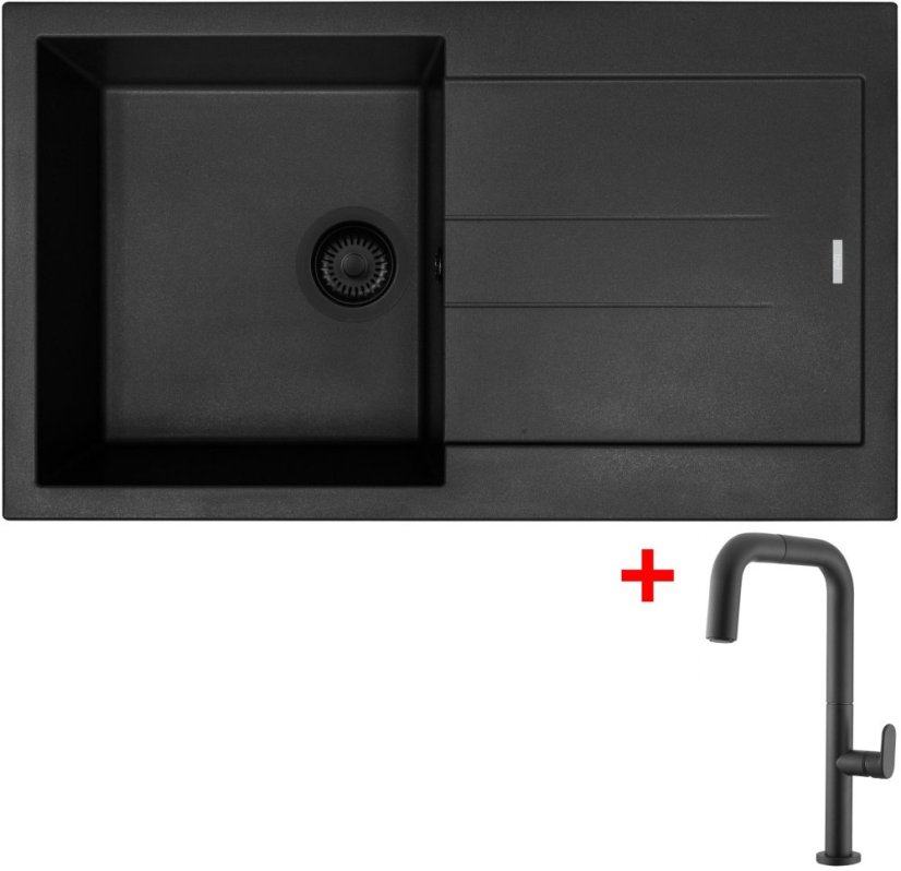 Sinks AMANDA 860 BL Nanoblack + EVA P Nanoblack Sinks AMANDA 860 BL Nanoblack + EVA P Nanoblack