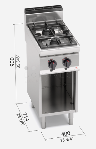 Plynový sporák Bertos G7F2M