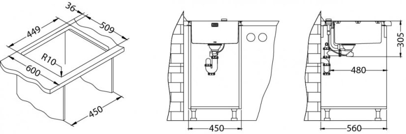 Alveus PURE 20 KMB 465x 525 mm F