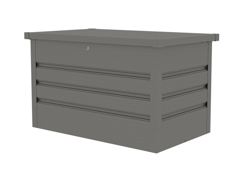 Zahradní box G21 Denver 280 L, metalický šedý plechový