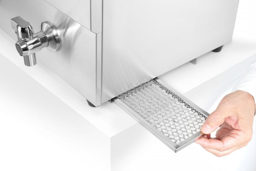 Indukční fritéza s výpustí - 2 x 8 l, HENDI, Profi Line, 16L, 230V/7000W, 577x609x(H)410mm
