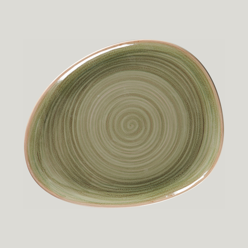 RAK Porcelain RAK Spot talíř mělký 28 × 22,5 cm – smaragdový | RAK-SEMFLFP28