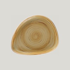 RAK Porcelain RAK Spot talíř mělký 24 × 19,5 cm – hnědý granát | RAK-SGRFLFP24
