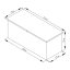 Zahradní box G21 Denver 770 L, metalický šedý plechový