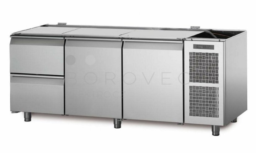 Coldline chladící stůl TS17/2M bez vrchní desky Coldline chladící stůl TS17/2M bez vrchní desky