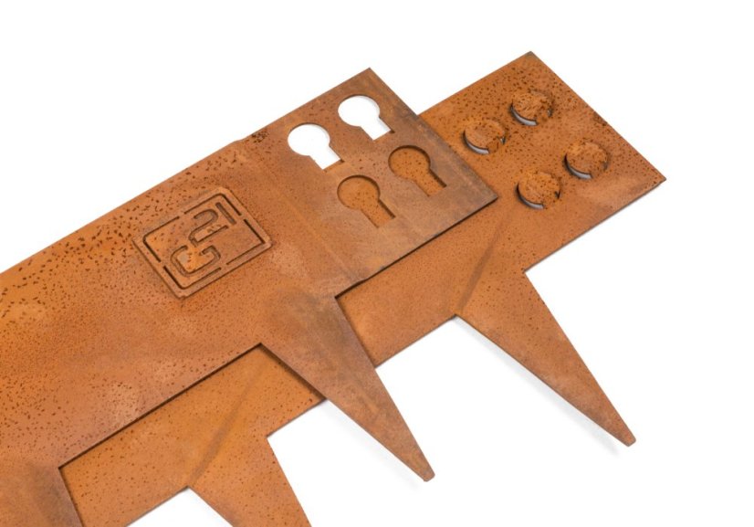 Zahradní obrubník G21 107,5 x 10 cm, Corten