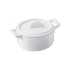 Revol Belle Cuisine hrnec oválný s pokličkou 11 × 10 × 6,5 cm, bílý