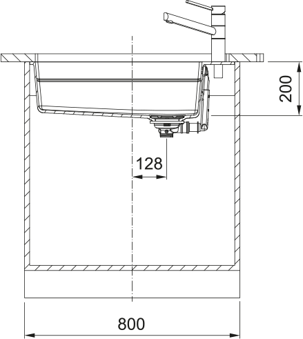 Franke KNG PRO 110-62 Matná černá