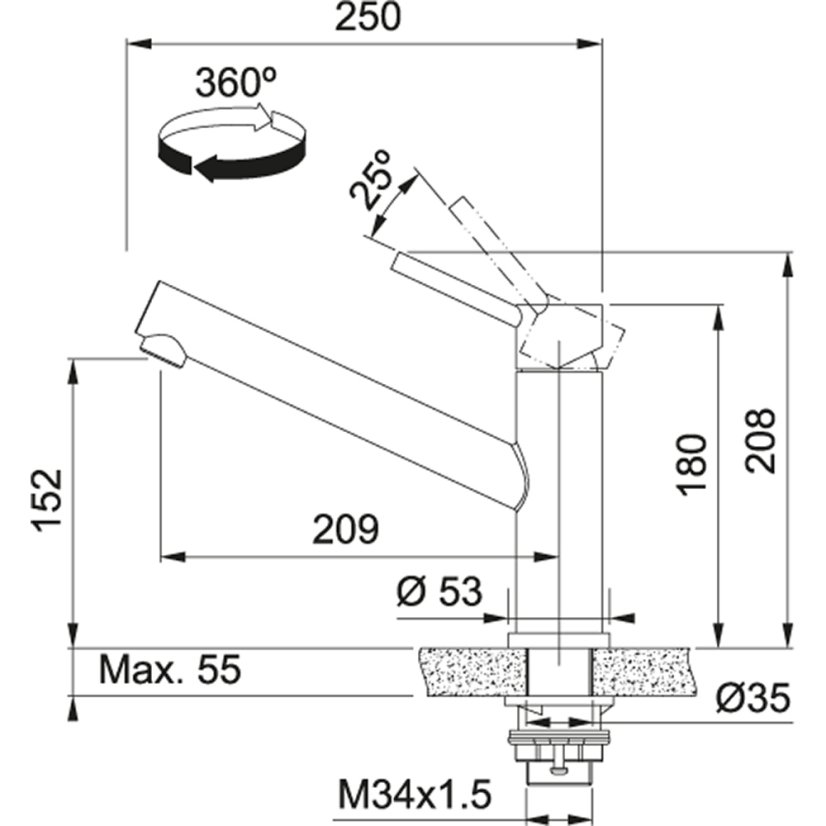 Franke FC 9290.501 ORBIT Celonerez