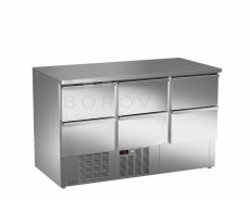Asber stůl chladící "SALADETA" ETS-140-06 NS 220V-240V 1N 50Hz
