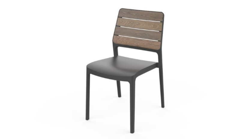 Zahradní křeslo Keter Deco Porto walnut / grafit