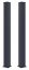Sloupek G21 pro branku a bránu 15x190 cm s patkou, antracitový, 2 kusy
