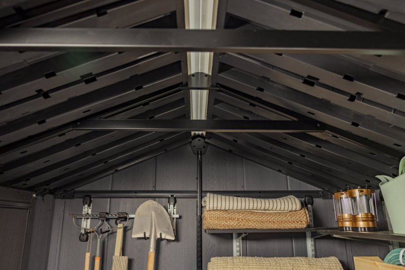 Zahradní domek Keter Apex 7,5 x 13 Ashwood, s podlahou