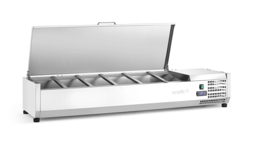 Chladicí zásobník GN 1/3, Arktic, 6x GN1/3, GN 1/3, 36L, 230V/180W, 450x1405x(H)630mm