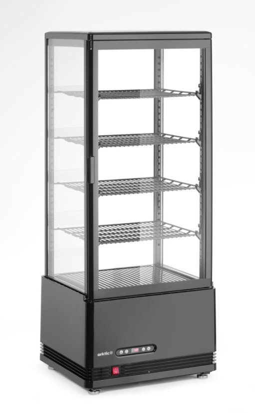 Chlazená skříň displeje, 98 l, Arktic, Černá, 230V/210W, 397x444x(H)1100mm