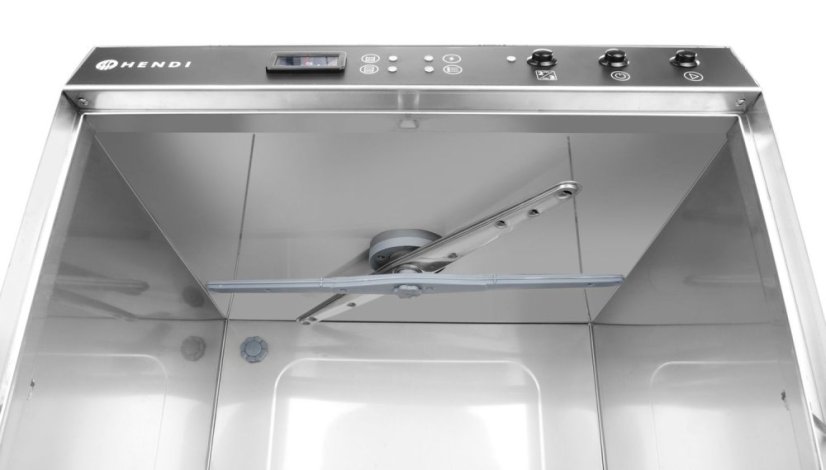 Myčka nádobí HENDI, s dávkovačem mycího prostředku i vypouštěcím čerpadlem, 400V/4900W
