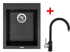 Sinks CUBE 410 Granblack + Vitalia GR