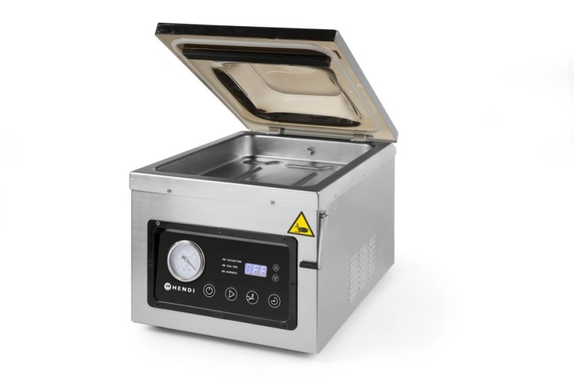 Vakuová balička - komora, HENDI, Profi Line, těsnicí lišta 260 mm, 240V/1000W, 330x480x(H)361mm