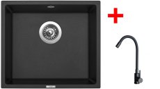 Sinks FRAME 457 Granblack + ELASTA černá matná
