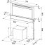 Výsuvná digestoř Franke odsavač FDW 908 IB XS Downdraft Nerez/Černé sklo