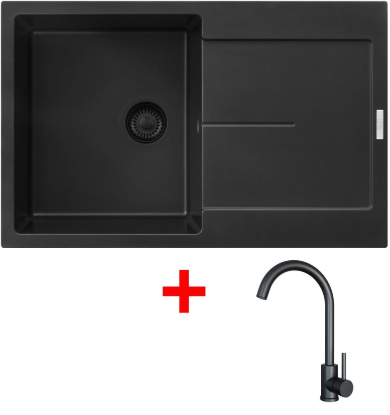 Sinks ULTIMA 790 BL Pureblack + ARCO černá matná Sinks ULTIMA 790 BL Pureblack + ARCO černá matná