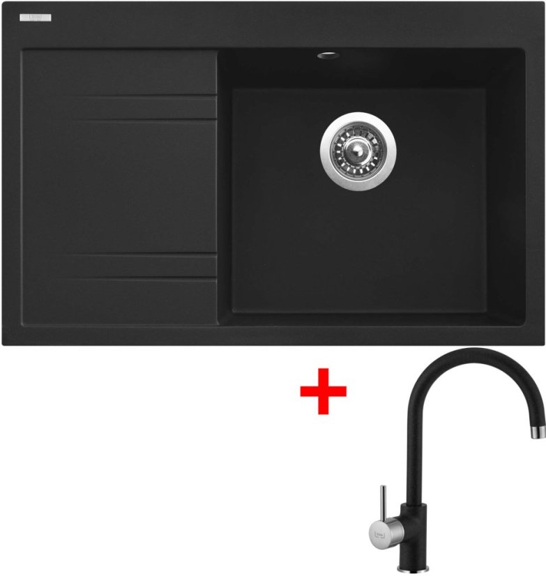 Sinks RIM 780 P Metalblack + Vitalia GR Sinks RIM 780 P Metalblack + Vitalia GR