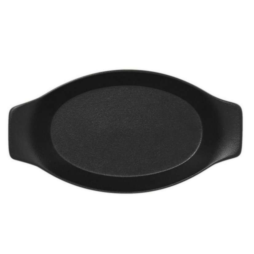RAK Porcelain RAK Talíř oválný s rukojetí 42 cl, černá | RAK-NFOPOD25BK RAK Porcelain RAK Talíř oválný s rukojetí 42 cl, černá | RAK-NFOPOD25BK