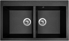 Sinks AMANDA 860 DUO Metalblack
