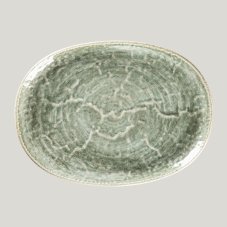 RAK Porcelain Krush talíř oválný 32 × 24 cm, zelený