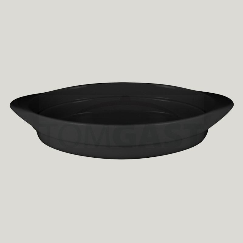RAK Porcelain RAK Chef's Fusion pekáč oválný 37,2 × 25 cm, černý | RAK-CFOD44BKBD RAK Porcelain RAK Chef's Fusion pekáč oválný 37,2 × 25 cm, černý | RAK-CFOD44BKBD