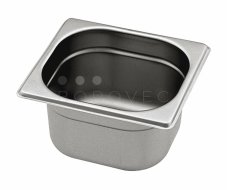 Gastronorm GN 1/6 (h=200 mm) nerezová plná s uchy