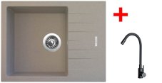 Sinks PERFECTO 650 Avena + ELASTA černá matná