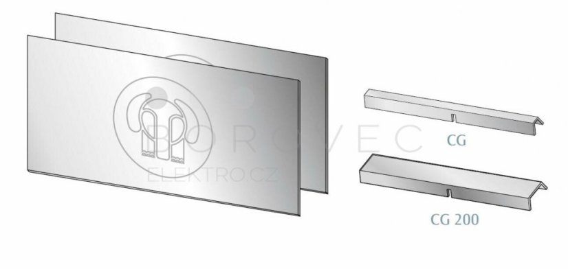 Bertos sada boční panel+lišty KPC Bertos sada boční panel+lišty KPC