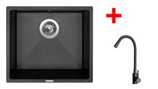 Sinks FRAME 457 Metalblack + ELASTA černá matná
