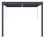 Bioklimatická pergola G21 Trenton Premium 3x3 m, antracitová hliníková