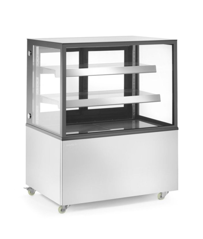 Vitrína se 2 policemi, Arktic, 230V/480W, 677x994x(H)1230mm