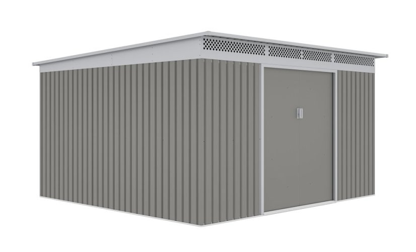 Zahradní domek G21 GRAH 1132 - 340 x 333 cm, metalický šedý
