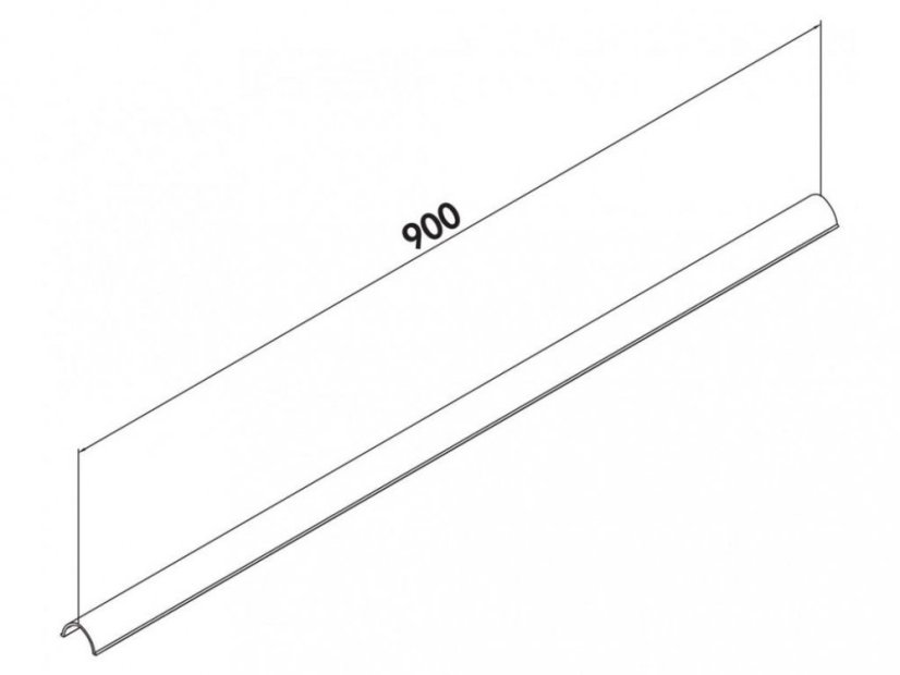 Naber P-KBK 150 - kabelový kryt, světle šedý