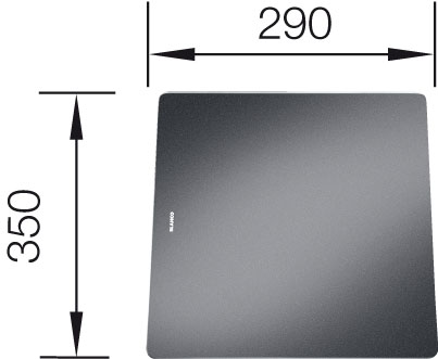 Krájecí deska sklo černé pro STATURA 350 290 mm Krájecí deska sklo černé pro STATURA 350 290 mm