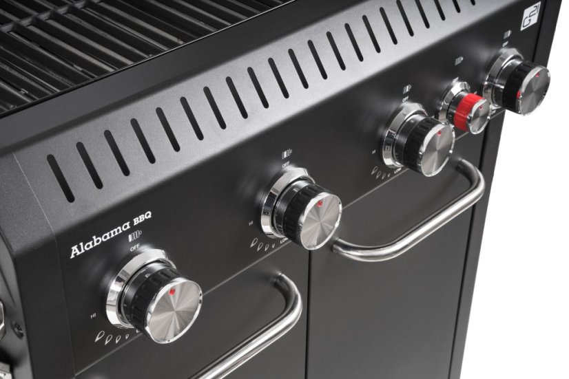 Plynový gril G21 Alabama Black BBQ Premium Line, 5 hořáků + zdarma redukční ventil