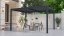 Bioklimatická pergola G21 Austin 4x3 m, antracitová hliníková