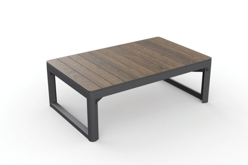 Zahradní stůl Keter Lyon Deco walnut / grafit
