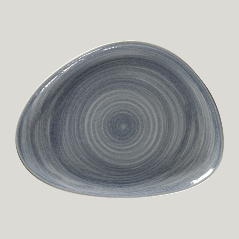 RAK Porcelain RAK Spot talíř mělký 32,5 × 25 cm, šedomodrý | RAK-SJDFLFP32 RAK Porcelain RAK Spot talíř mělký 32,5 × 25 cm, šedomodrý | RAK-SJDFLFP32