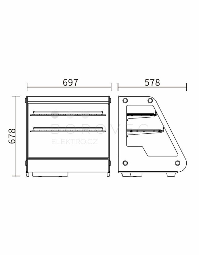 SAVE vitrína chladící RTW-130L-1