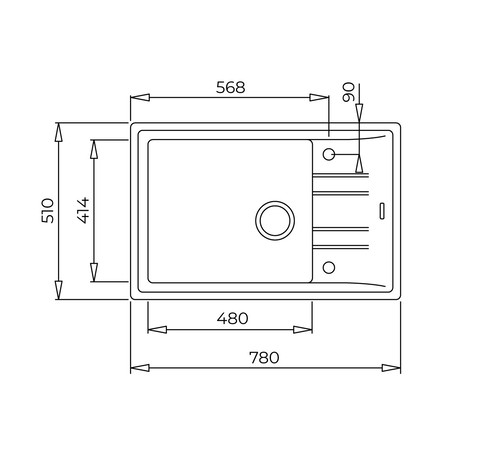 Teka STONE 60 S-TG 1B 1D MG